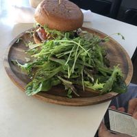 Bean burger   at Cafe Gratitude- Larchmont in Hollywood