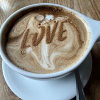 Chai latte  at Cafe Gratitude- Larchmont in Hollywood