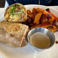 Blackened Tempeh Caesar Wrap - I Am Glorious   at Cafe Gratitude- Larchmont in Hollywood