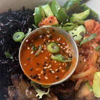 This bowl was wholesome but nothing you can’t make at home at Cafe Gratitude- Larchmont in Hollywood