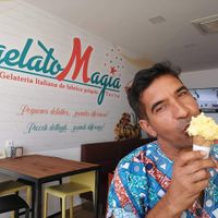 A magia de veganar at Gelato Magia in Tavira