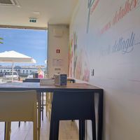 View facing the river at Gelato Magia in Tavira