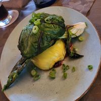Mangoldroulade gefüllt mit Pfifferlingen, Fenchelgemüse at Gasthaus Vilstalsäge in Pfronten