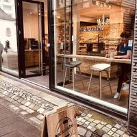 Entrance at Backstube Bergen in Bergen