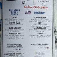 Menu October 2021  at Prince of Wales in Ledbury