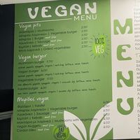 Menú  at Gyros House in Kalampaka