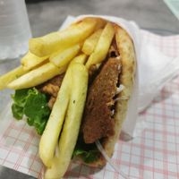Vegan gyros at Gyros House in Kalampaka