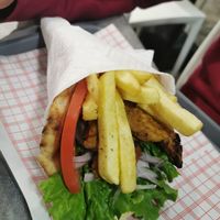 Vegan Souflaki at Gyros House in Kalampaka