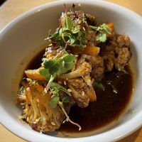 Spicy cauliflower   at Kombu in Antigua