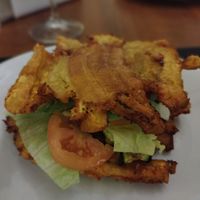 Patacon vegano at Naguara in Milazzo