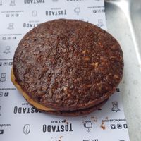 Alfajor vegano at Tostado Café Club in Sao Paulo