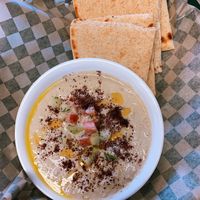 Baba ghanoush & pita at AURORA in Fairbanks