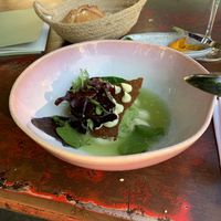 Cucumber gazpacho (vegan)  at LAUCH in Basel