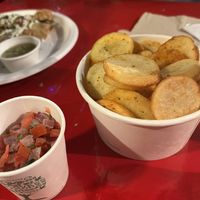 Spicy potatoes  at Antojitos - The Dog House in Edinburgh