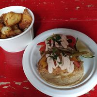 Pineapple tacos at Antojitos - The Dog House in Edinburgh