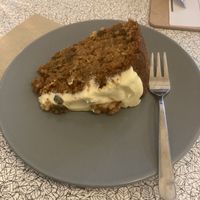 Carrot Cake at Courtyard Café in St Albans