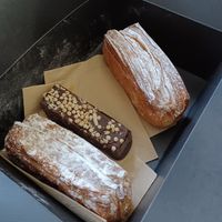 Chocolate cake and filled 'koeken' at WAY Specialty Coffee Roasters - Voldersstraat in Ghent