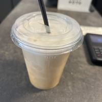 Nitro Latte with pea milk 5,50€  at WAY Specialty Coffee Roasters - Voldersstraat in Ghent