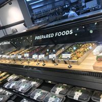 Prepared foods - there’s a whole other wall of this with even more options to the left at Healthy Living in South Burlington