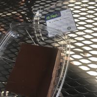 Amazing vegan brownie at Healthy Living in South Burlington