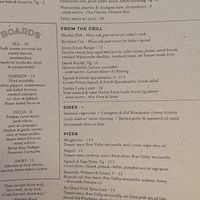 Food Menu at Wilding in Salisbury