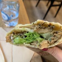 Piadina SuperGreen (straccetti vegetali e mayo veg)  at La Piadineria in Turin