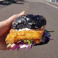 Tofish burger at The No Catch Co in Brighton