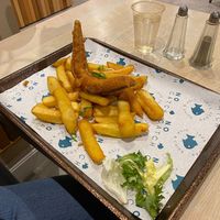 Regular vegan cod and chips at The No Catch Co in Brighton