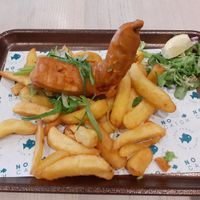 Look at that 'tail' - don't worry- it's vegan -  No Catch on Brighton Seafront at The No Catch Co in Brighton