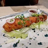 Saveloy sausage at The No Catch Co in Brighton