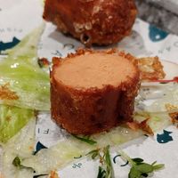 Inside the sausage. Can't believe it's made with sunflower seeds! at The No Catch Co in Brighton