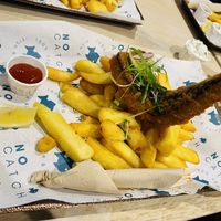 Large Cod and chips  at The No Catch Co in Brighton