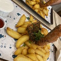 Vegan Cod and Chips🤩🤩🤩  at The No Catch Co in Brighton