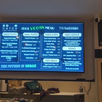 Vegan menu at The No Catch Co in Brighton