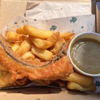 Grab a seat in the sunshine opposite the old pier and simply enjoy   at The No Catch Co in Brighton