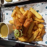 Battered Sausage & Chips   at The No Catch Co in Brighton