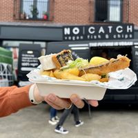 Fish and chips   at The No Catch Co in Brighton