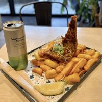 Large cod and chips order  at The No Catch Co in Brighton