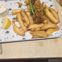Vegan cod and chips at The No Catch Co in Brighton