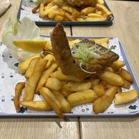 No cod and chips   at The No Catch Co in Brighton