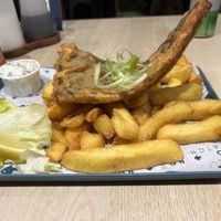Large cod and chips #Veganuary at The No Catch Co in Brighton