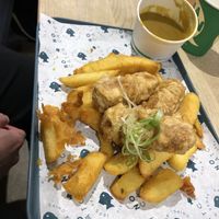 Battered “sausage”   at The No Catch Co in Brighton