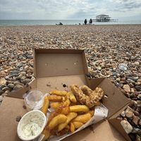 Sausage & Chips  at The No Catch Co in Brighton