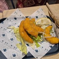 Lemon prawns great at The No Catch Co in Brighton