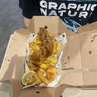 Tofish and chips  at The No Catch Co in Brighton