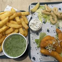 My rather large lunch  at The No Catch Co in Brighton