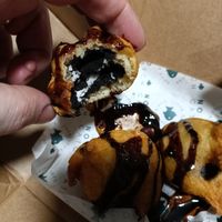 Deep fried oreos inside at The No Catch Co in Brighton