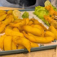 Cod goujons and chips at The No Catch Co in Brighton