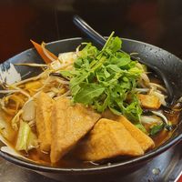 Vegan Yasai Shoyu Ramen with tofu at Takezo in Dusseldorf