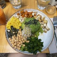 Vegan salad  at Miga de Nube in Mallorca